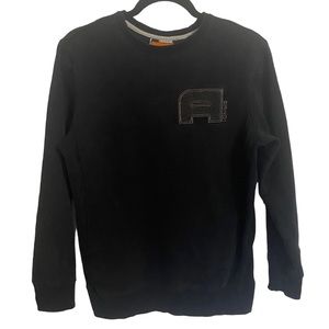 AND1 Basketball Locker Room Collection Crewneck Sweatshirt Black- Small